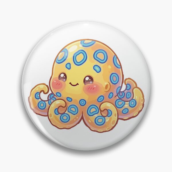 Item preview, Spicy Ocean Squishy Cute Deadly Blue Ringed Octopus designed and sold by Petzzz.