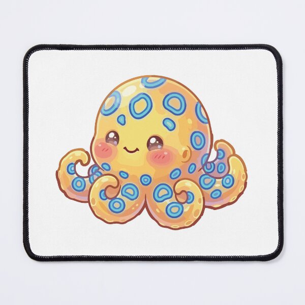 Item preview, Spicy Ocean Squishy Cute Deadly Blue Ringed Octopus designed and sold by Petzzz.