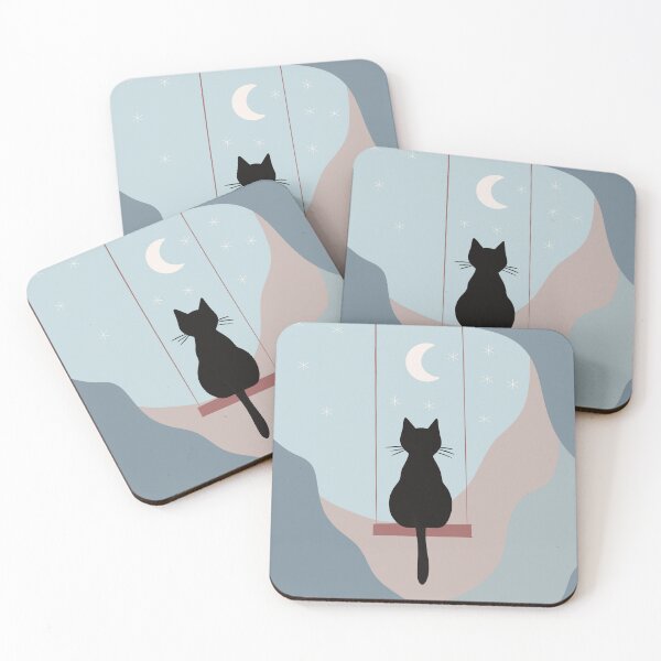 Item preview, Black Cat on a Swing designed and sold by IvysCreativityHouse.