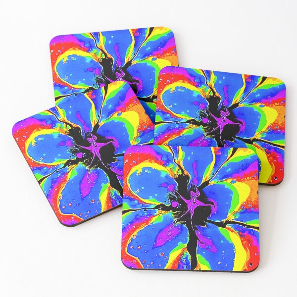 Item preview, Neon Bloom Original Acrylic Fluid Art by Phillip Tripp designed and sold by Cerafus.