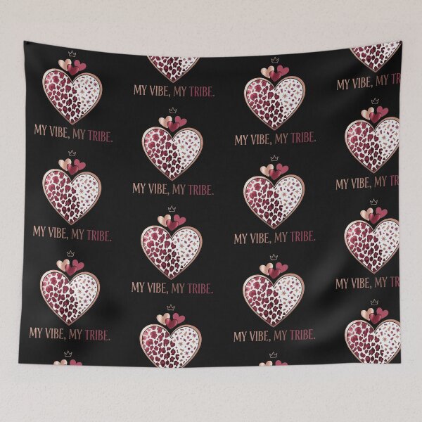 Item preview, Leopard Heart My Vibe My Tribe Women's Graphic Tee designed and sold by artlife4.