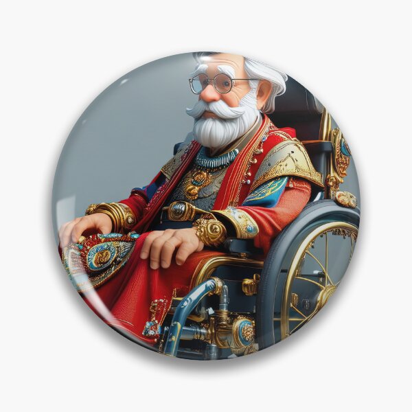 Item preview, Old Man riding a pimped Wheelchair designed and sold by Colin Bentham.