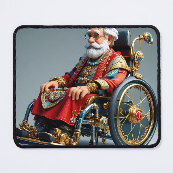 Item preview, Old Man riding a pimped Wheelchair designed and sold by Colin Bentham.