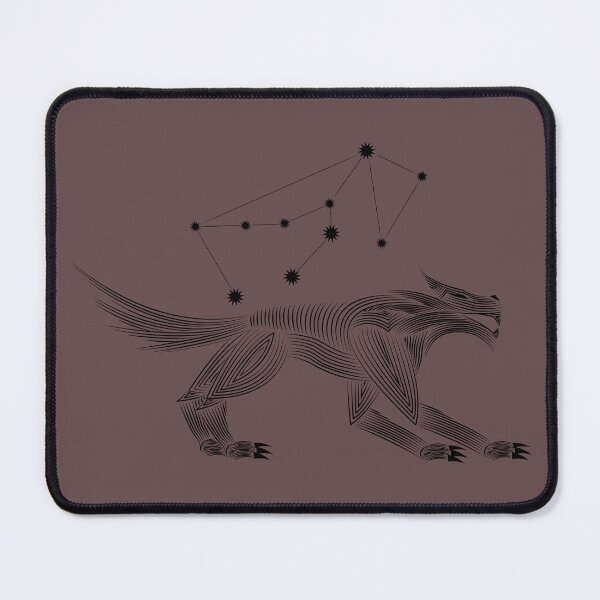 Item preview, Lupus Constellation Wolf Black Minimalist Line Art designed and sold by JAMerArc.
