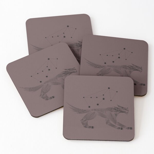 Item preview, Lupus Constellation Wolf Black Minimalist Line Art designed and sold by JAMerArc.