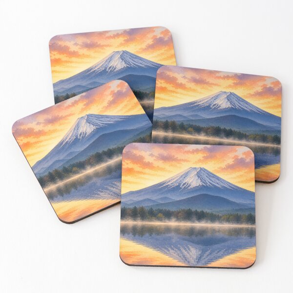 Item preview, Mount Fuji with Shoji Lake designed and sold by HOMETOWN86.