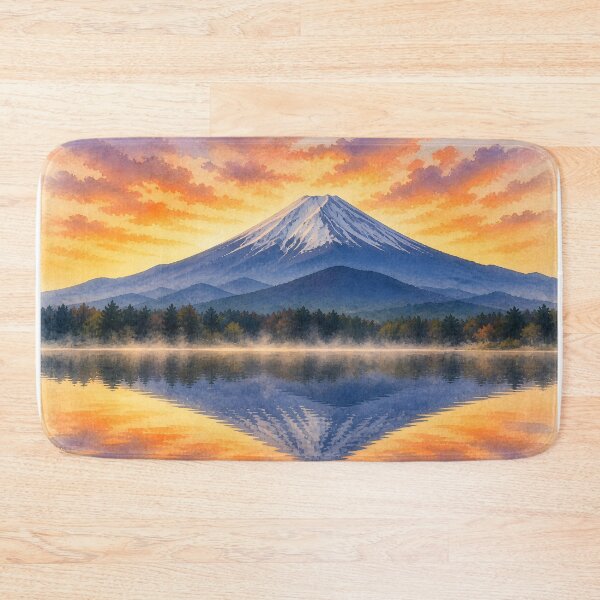 Item preview, Mount Fuji with Shoji Lake designed and sold by HOMETOWN86.
