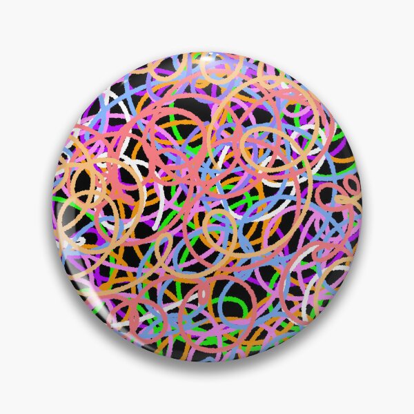 Item preview, Vibrant Abstract Scribble Doodle Pattern - Colorful Chaos Art designed and sold by ubborn.