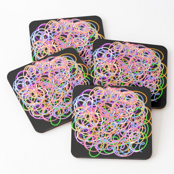 Item preview, Vibrant Abstract Scribble Doodle Pattern - Colorful Chaos Art designed and sold by ubborn.