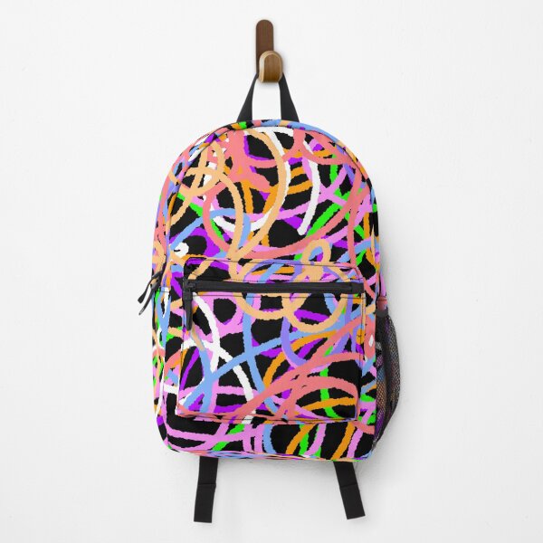 Item preview, Vibrant Abstract Scribble Doodle Pattern - Colorful Chaos Art designed and sold by ubborn.