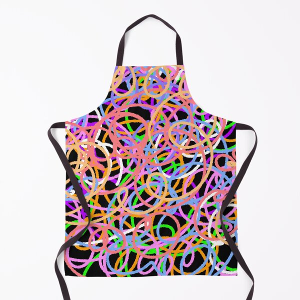 Item preview, Vibrant Abstract Scribble Doodle Pattern - Colorful Chaos Art designed and sold by ubborn.