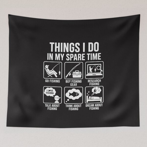 Item preview, Things I Do in My Spare Time Funny Fishing Humor Angler Design designed and sold by kiralynstration.