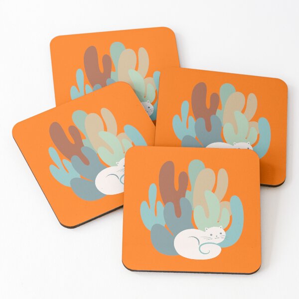 Item preview, Minimalist Cat And Cactus designed and sold by IvysCreativityHouse.