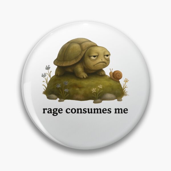 Item preview, Rage Consumes Me Grumpy Turtle designed and sold by SiarheiYur.
