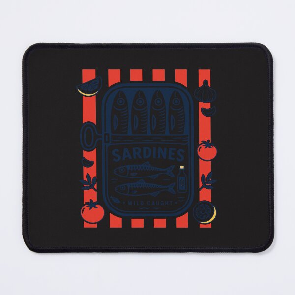 Item preview, Vintage Sardine Tinned Fish Retro Coastal Seafood Aesthetic Design designed and sold by kiralynstration.