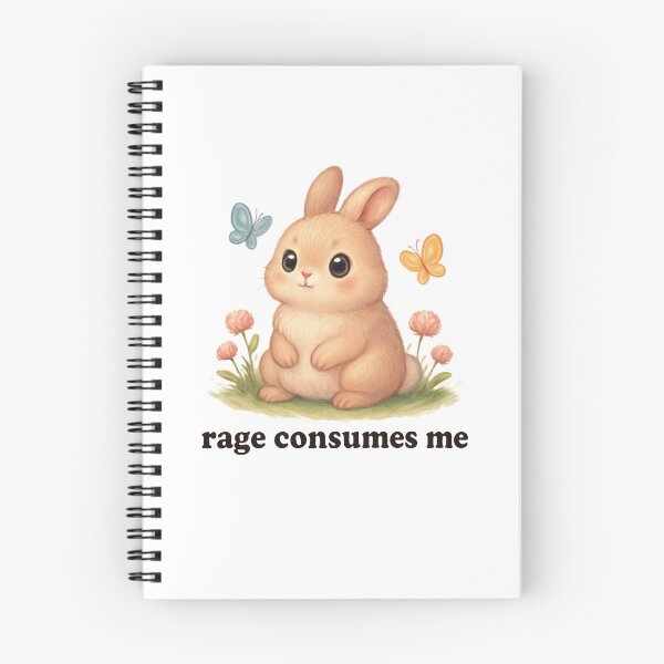 Item preview, Rage Consumes Me Cute Bunny designed and sold by SiarheiYur.