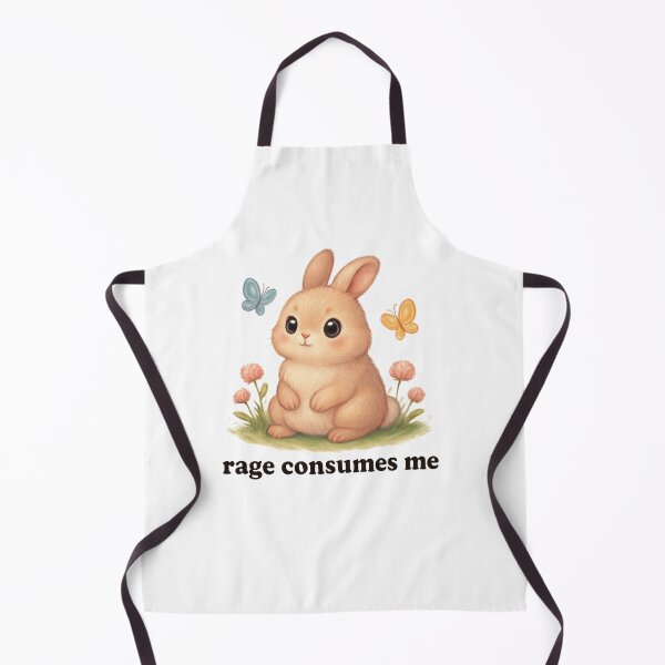 Item preview, Rage Consumes Me Cute Bunny designed and sold by SiarheiYur.