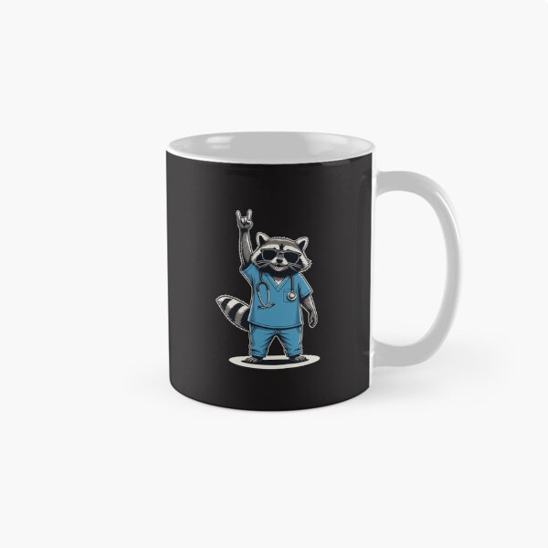 Item preview, Funny Raccoon Nurse Week Appreciation Cute Nurse Humor Design designed and sold by kiralynstration.