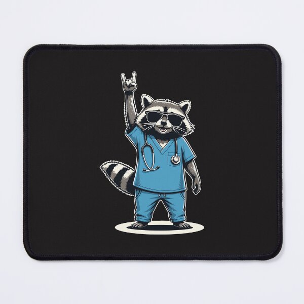 Item preview, Funny Raccoon Nurse Week Appreciation Cute Nurse Humor Design designed and sold by kiralynstration.