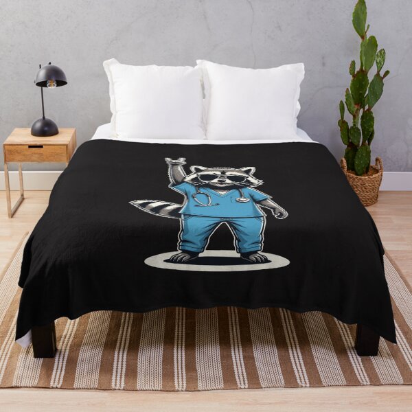 Item preview, Funny Raccoon Nurse Week Appreciation Cute Nurse Humor Design designed and sold by kiralynstration.