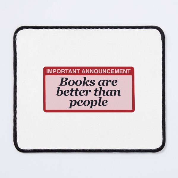 Item preview, Books are better than people announcement designed and sold by evereads.