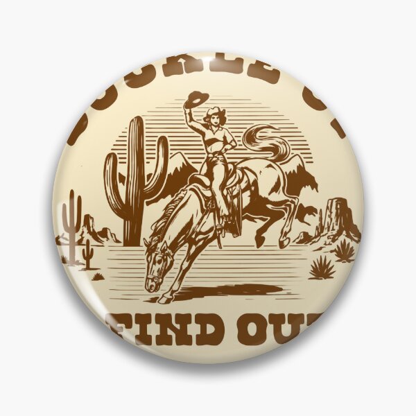Item preview, Buckle Up & Find Out | Vintage Cowgirl Rodeo | Western Retro designed and sold by Abibless1998.