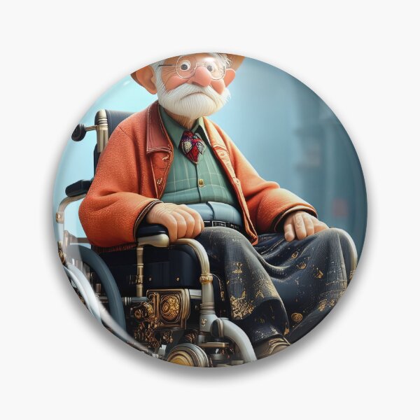 Item preview, Old Man riding a pimped Wheelchair designed and sold by Colin Bentham.