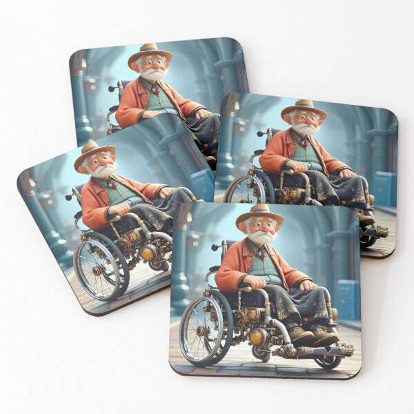 Item preview, Old Man riding a pimped Wheelchair designed and sold by Colin Bentham.