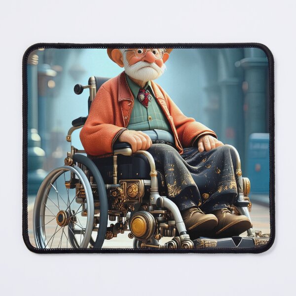 Item preview, Old Man riding a pimped Wheelchair designed and sold by Colin Bentham.