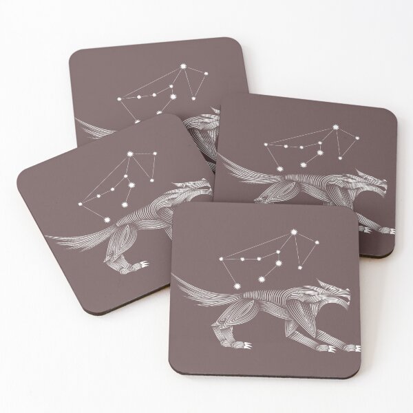 Item preview, Lupus Constellation Wolf White Minimalist Line Art designed and sold by JAMerArc.