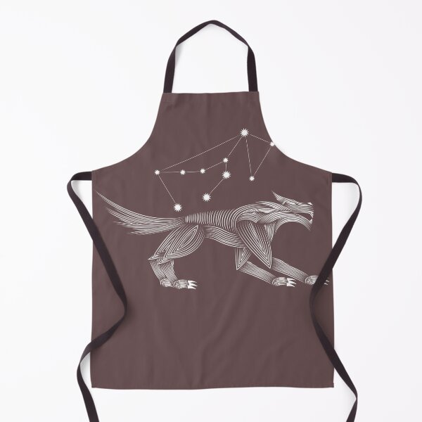 Item preview, Lupus Constellation Wolf White Minimalist Line Art designed and sold by JAMerArc.