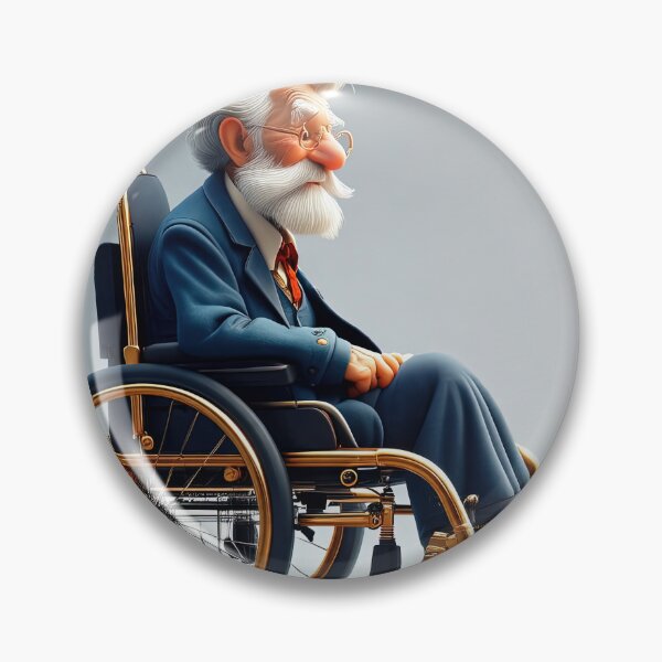 Item preview, Old Man riding a pimped Wheelchair designed and sold by Colin Bentham.