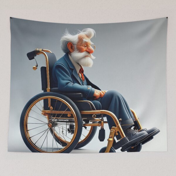 Item preview, Old Man riding a pimped Wheelchair designed and sold by Colin Bentham.