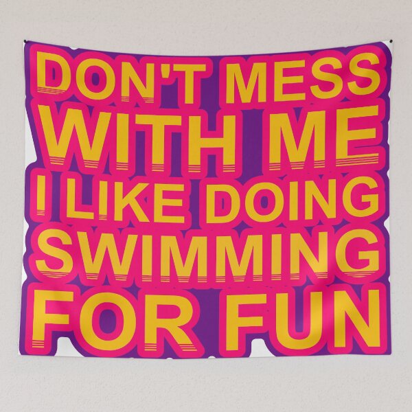 Item preview, Don'T Mess With I Like Doing Swimming For Fun designed and sold by TheIconSmith.