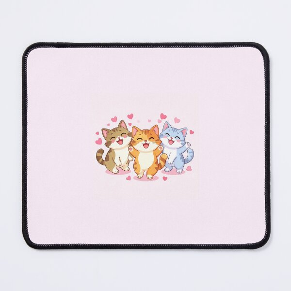 Item preview, Pink Hearts and Kitties Sticker designed and sold by AllxN.