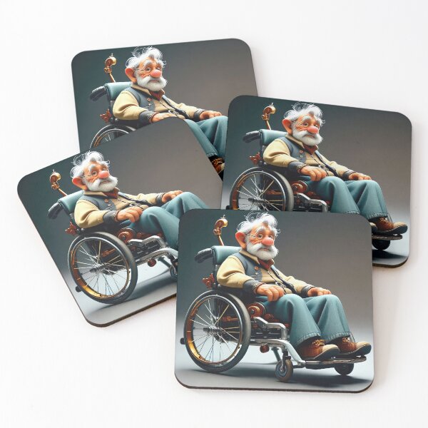 Item preview, Old Man riding a pimped Wheelchair designed and sold by Colin Bentham.
