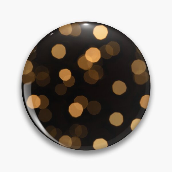 Item preview, Yellow bokeh lights pattern on dark background creating abstract festive night texture designed and sold by TanalyFlowers.