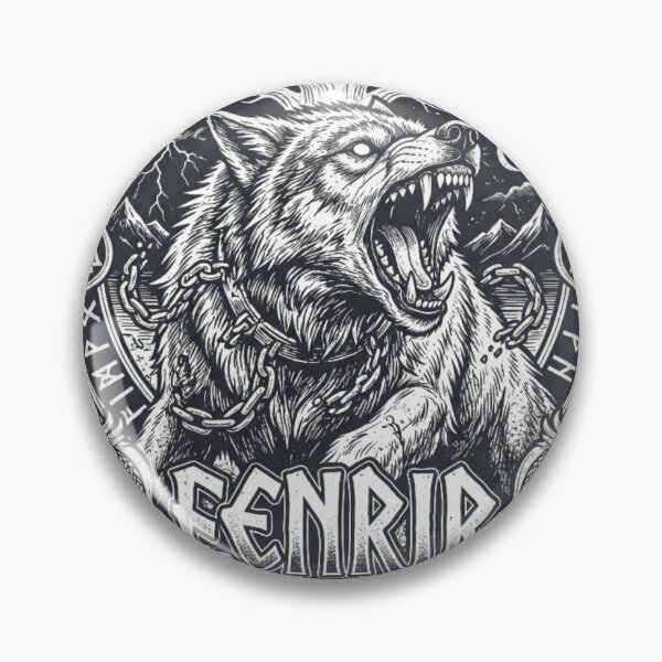 Item preview, dog, fenrir, norwey, god,viking designed and sold by Hephaestus's Forge.