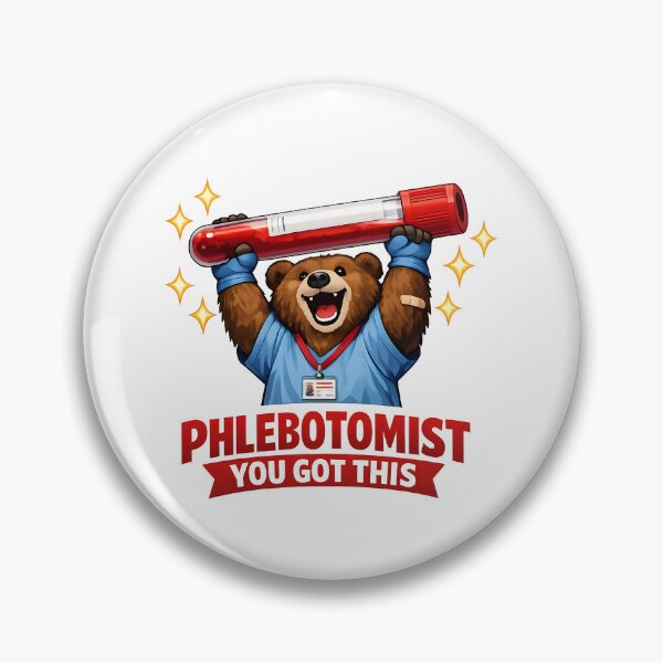 Item preview, Cute Bear Phlebotomist Motivation Funny Animal Medical Design National Phlebotomist Recognition Week Gift designed and sold by ClinicalHubs.