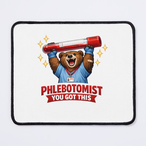 Item preview, Cute Bear Phlebotomist Motivation Funny Animal Medical Design National Phlebotomist Recognition Week Gift designed and sold by ClinicalHubs.