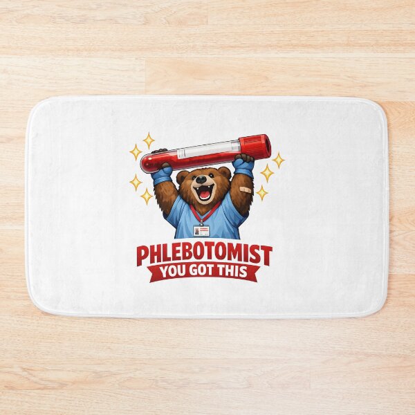 Item preview, Cute Bear Phlebotomist Motivation Funny Animal Medical Design National Phlebotomist Recognition Week Gift designed and sold by ClinicalHubs.