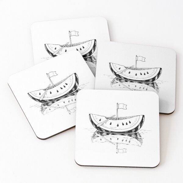 Aperçu de l'œuvre Dérive de bateau pastèque créée et vendue par YV Designs & Stuff.