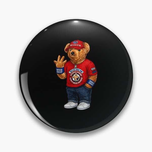 Item preview, John Cena Chill Teddy Bear  WWE Wrestling designed and sold by MBSdesingArt.