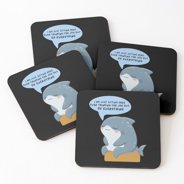 Item preview, Overthinking Shark designed and sold by Nature's Chibis.