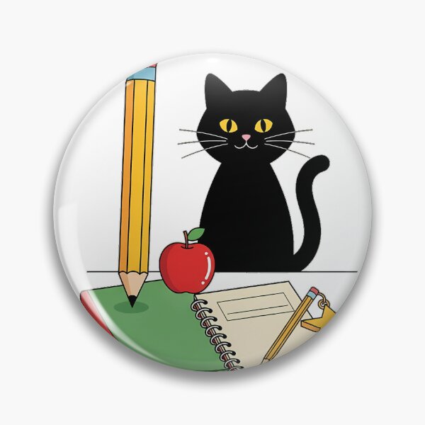 Item preview, Black Cat Blank Lesson Planner Gift designed and sold by pumsquare.
