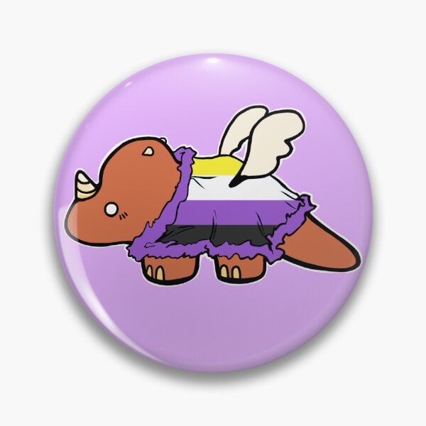 Item preview, Enby Triceratops designed and sold by MoldyOra-nges.