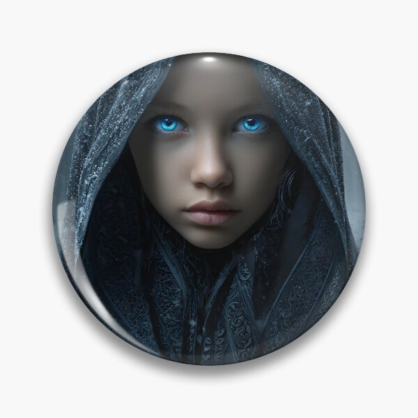 Item preview, Mysterious Girl in a Snowy Forest Portrait designed and sold by Artessie.