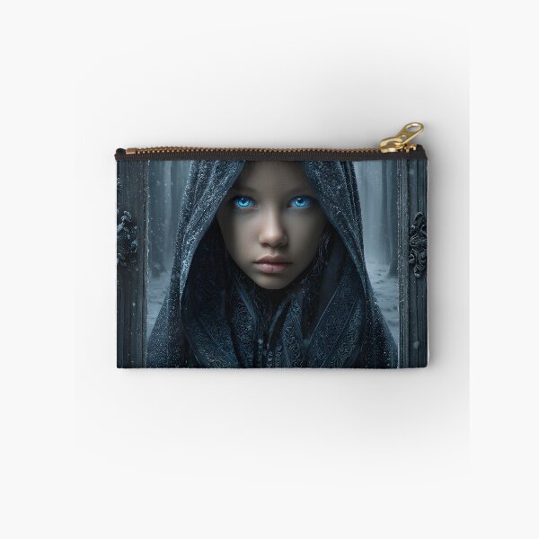 Item preview, Mysterious Girl in a Snowy Forest Portrait designed and sold by Artessie.