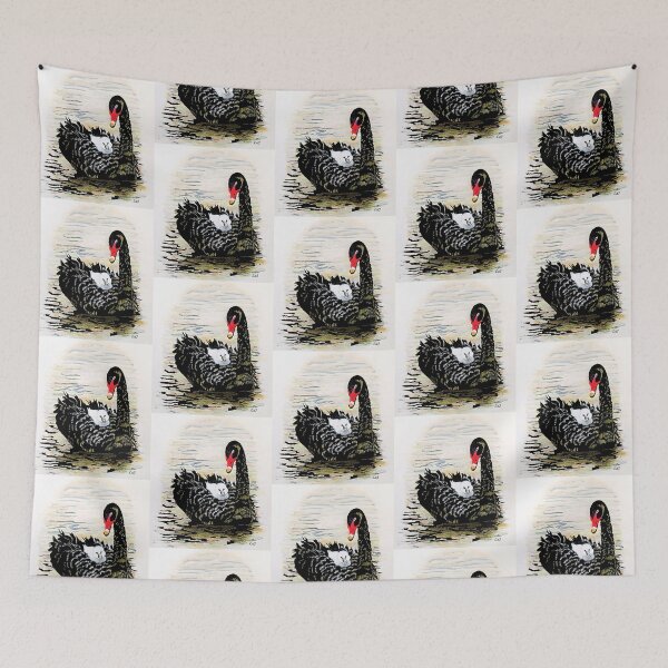 Item preview, Graceful Australian Black Swan carries a cygnet designed and sold by Lois-jessop.