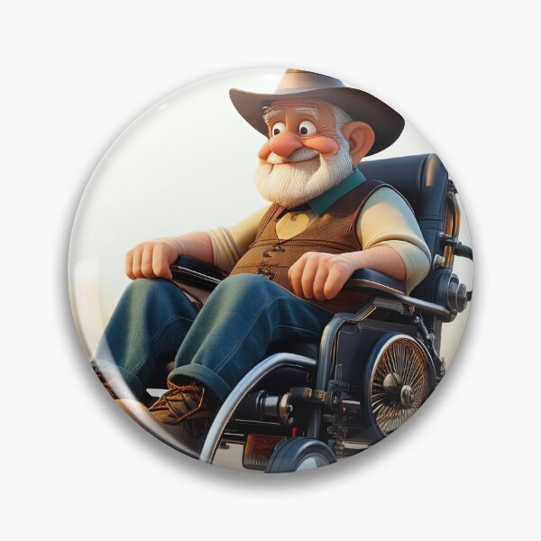 Item preview, Old Man riding a pimped Wheelchair designed and sold by Colin Bentham.